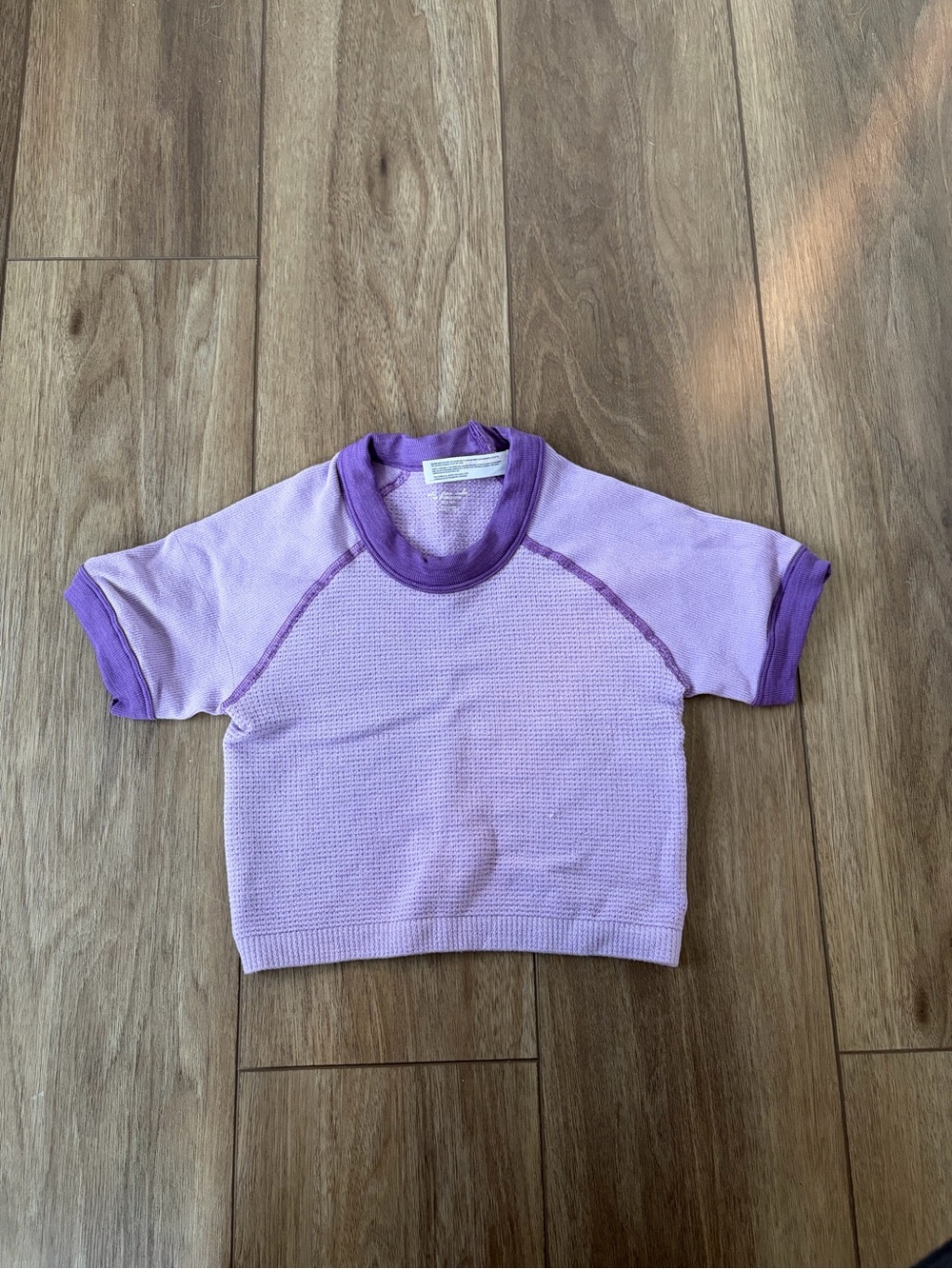 Urban outfitters cropped purple tee